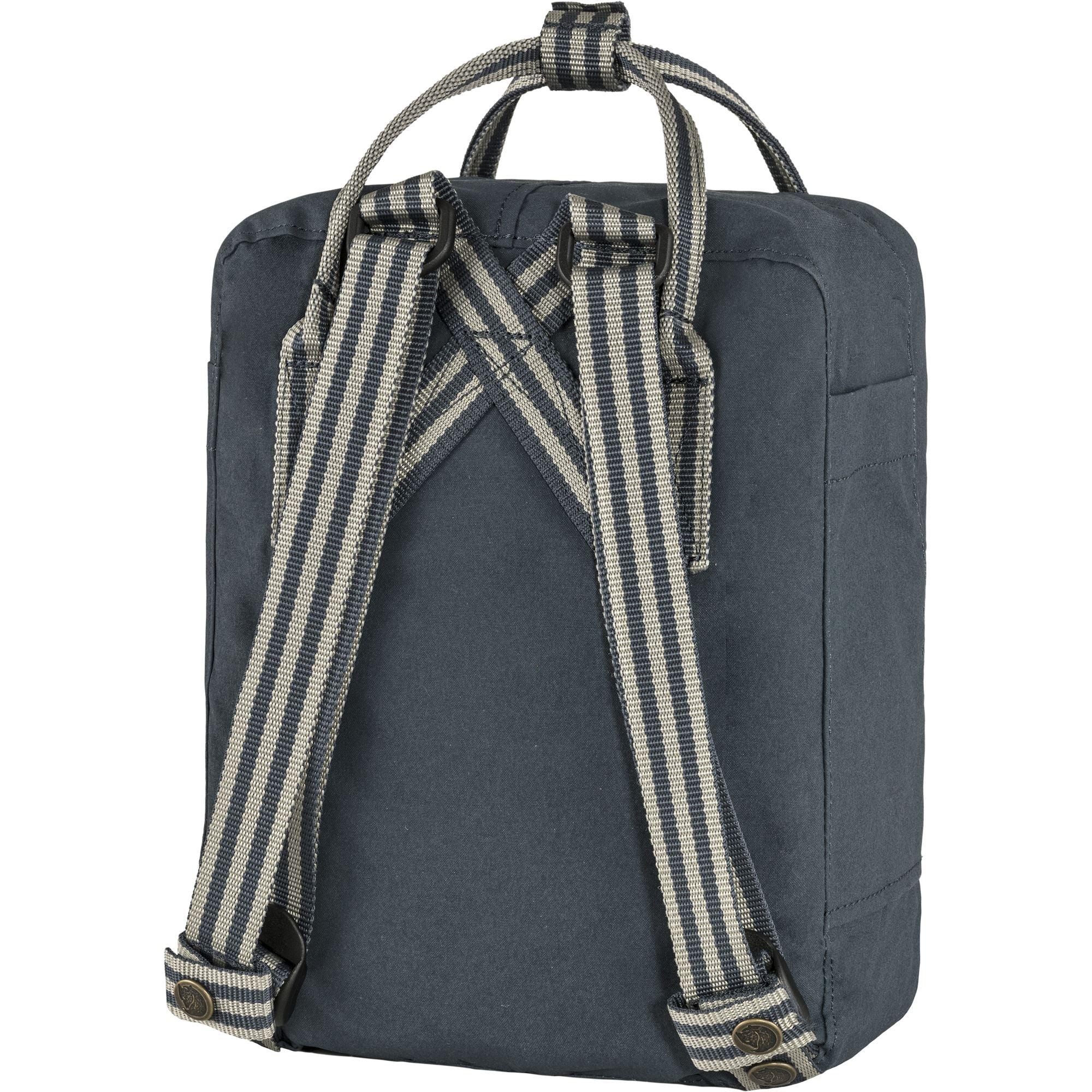 Kanken Mini Navy Long Stripes - ECRU