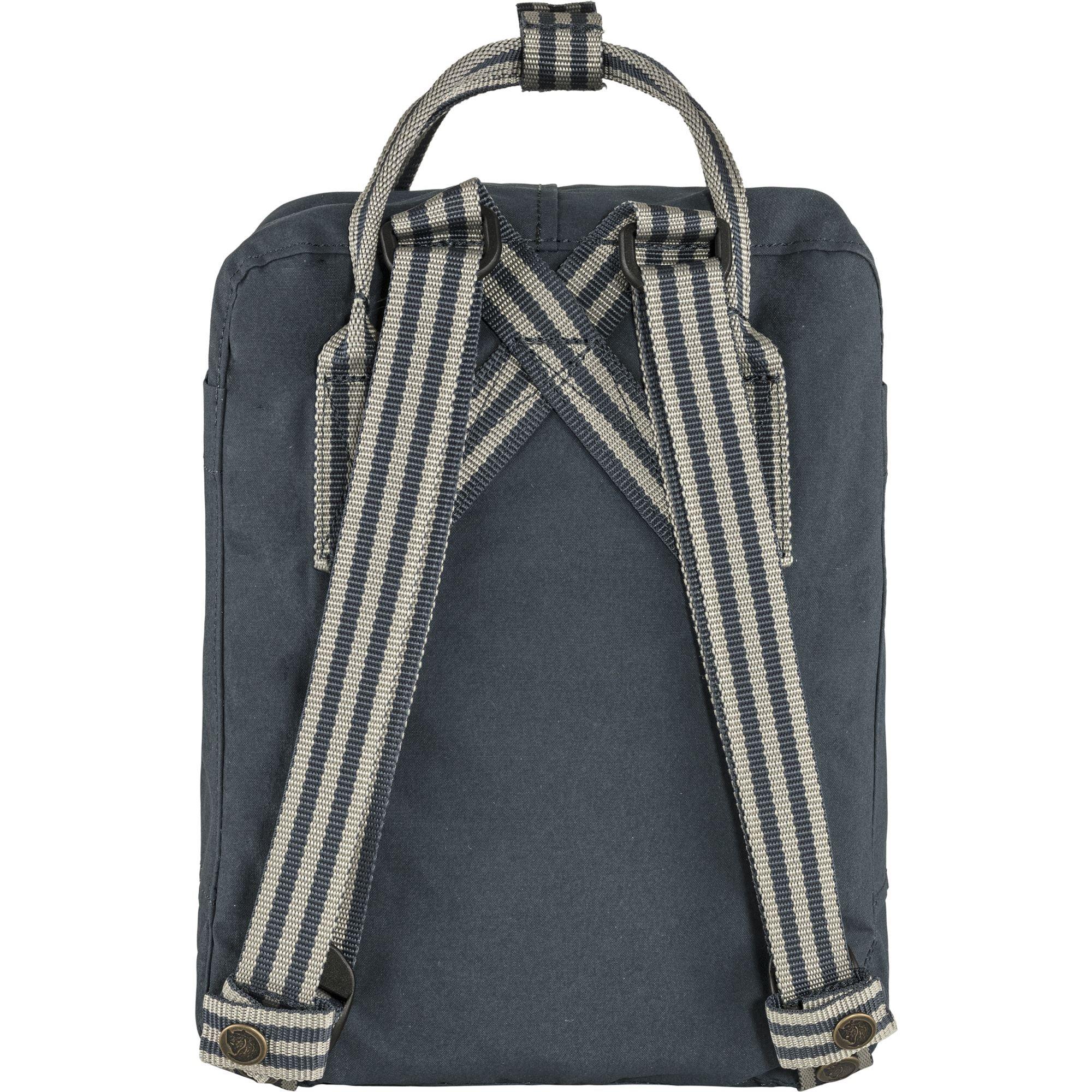 Kanken Mini Navy Long Stripes - ECRU