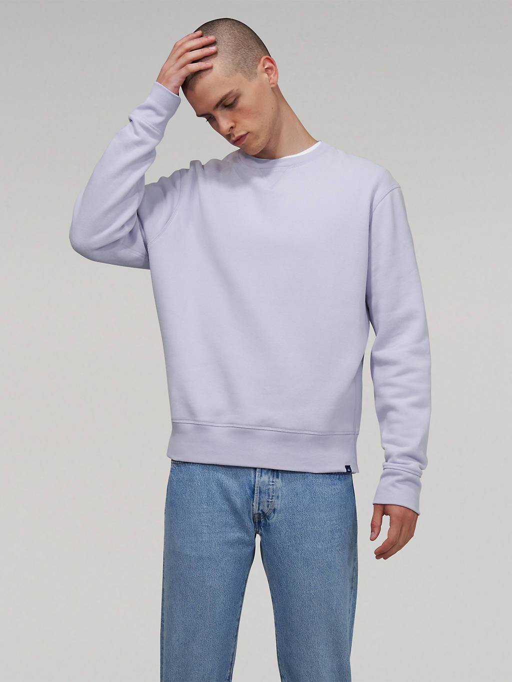 LEVI'S® MADE & CRAFTED RELAXED CREWNECK - ECRU