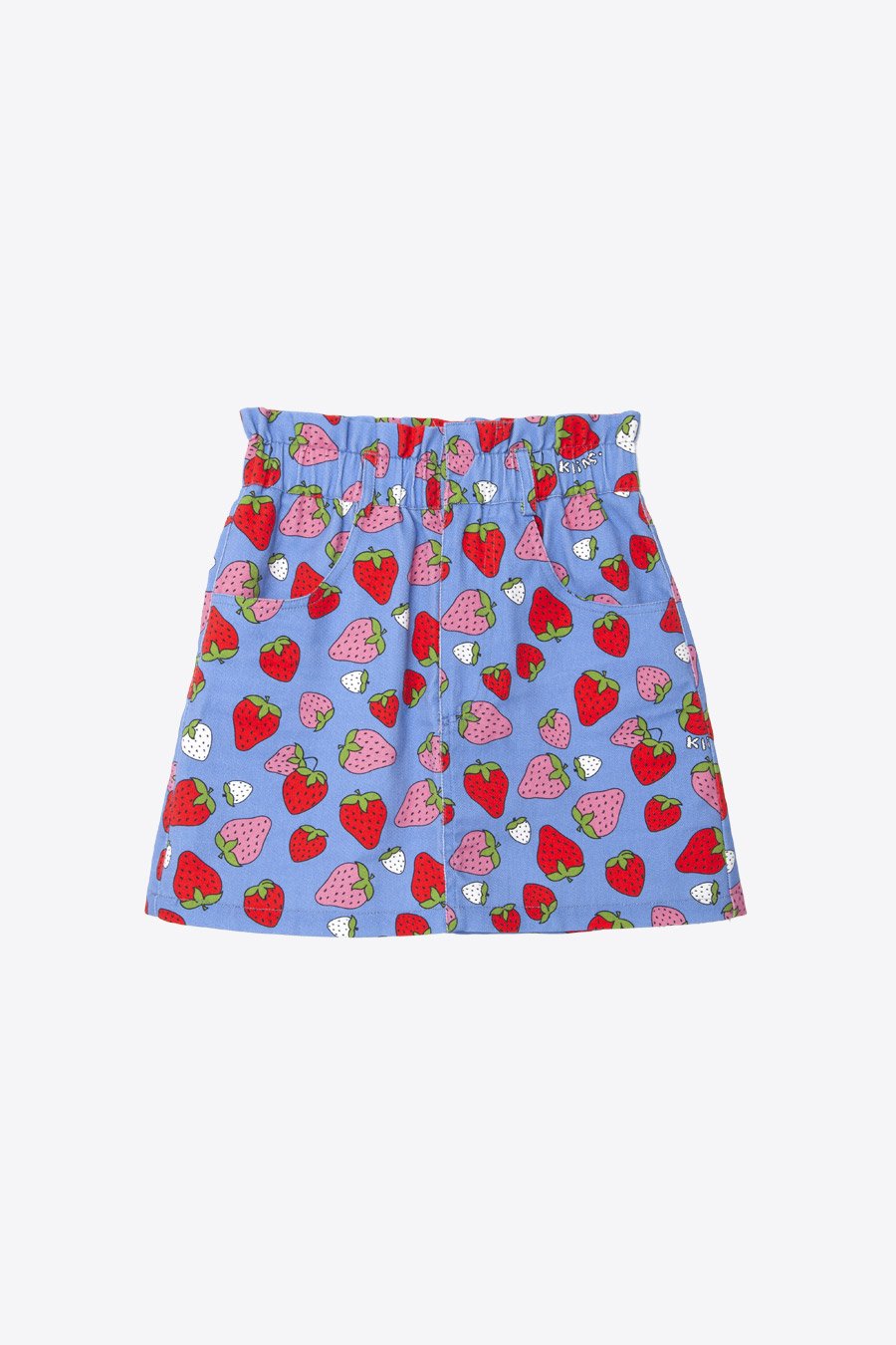 Minifalda Denim Fresas - ECRU