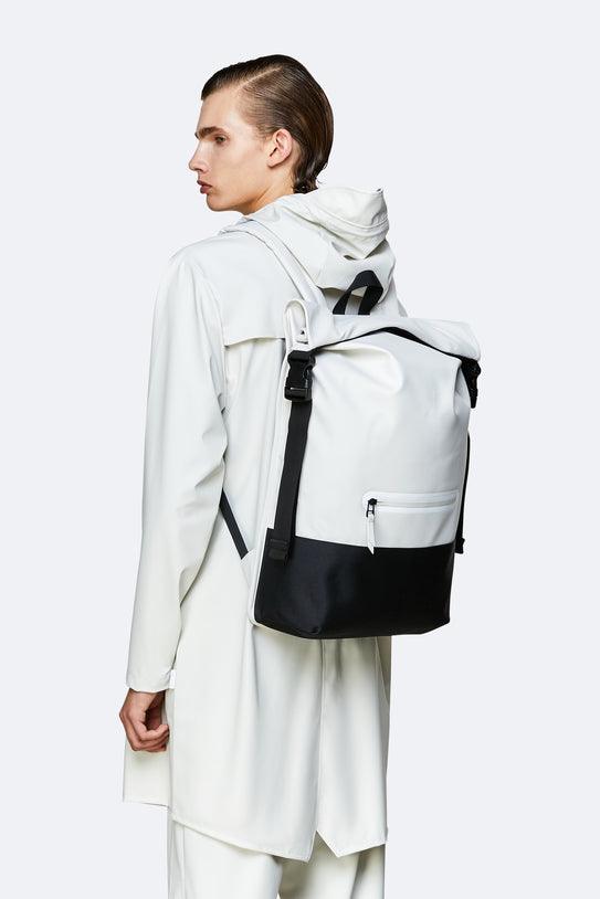 Mochila Buckle Rolltop Rucksack Blanco - ECRU