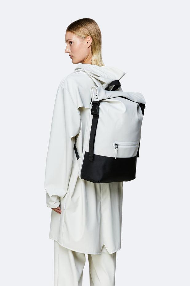 Mochila Buckle Rolltop Rucksack Blanco - ECRU