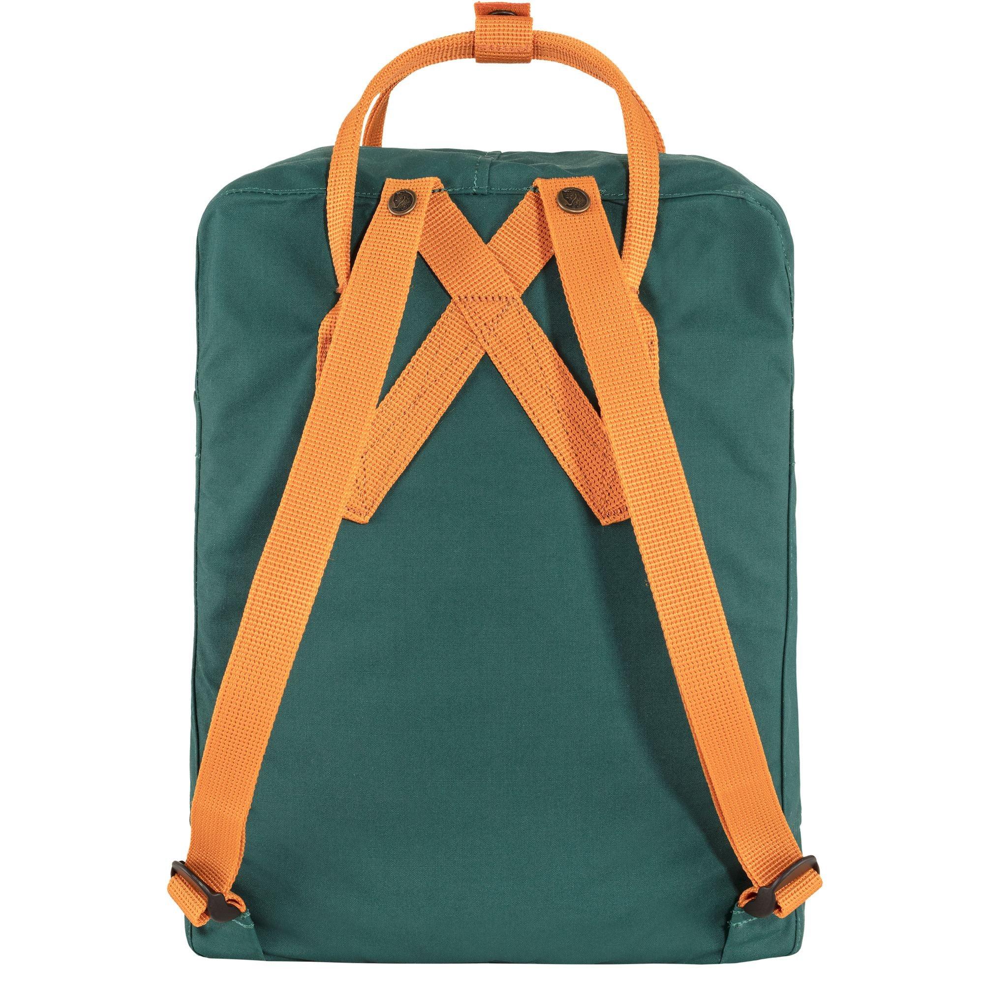 Mochila Fjällräven Kanken Original Arctic Green Spicy Orange - ECRU