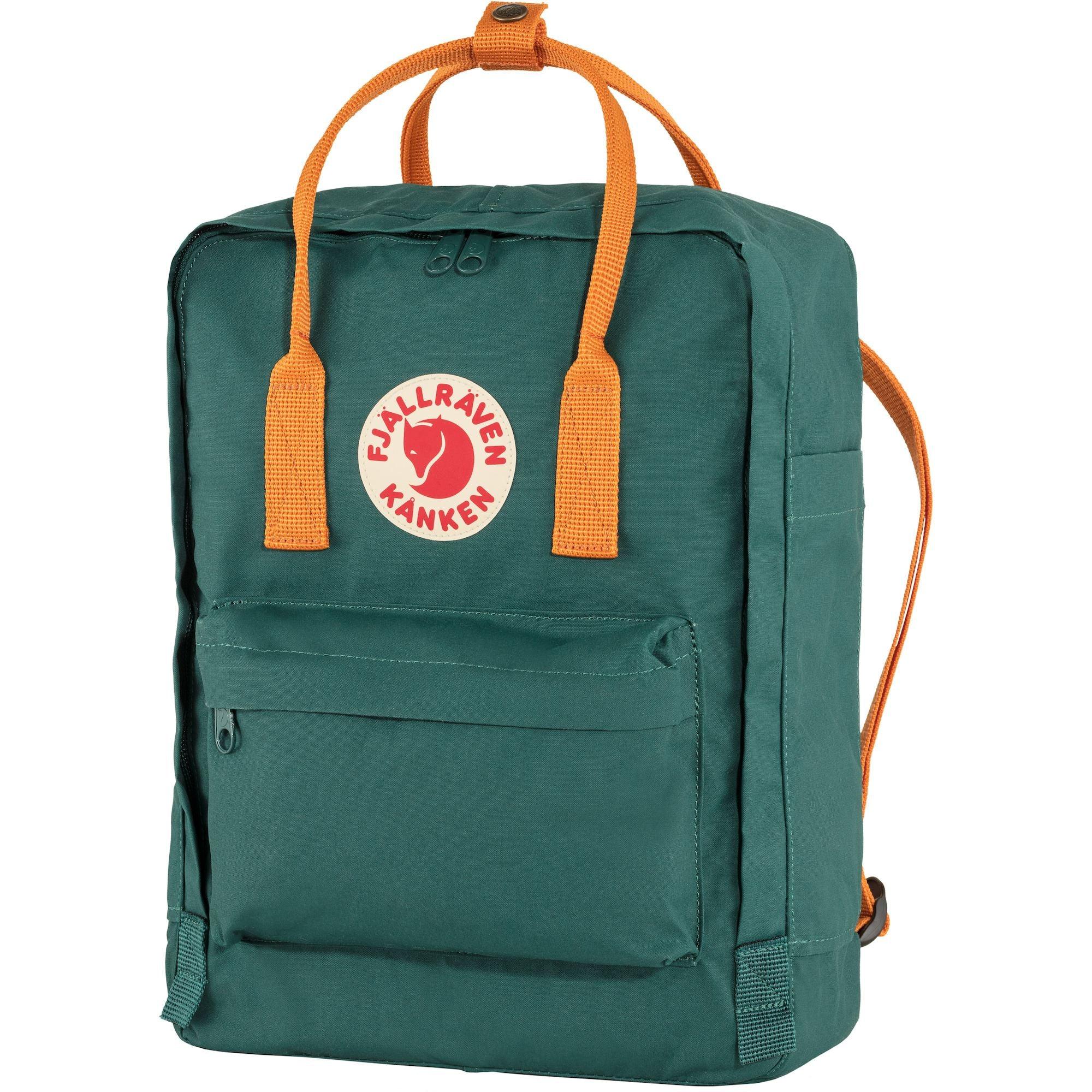 Mochila Fjällräven Kanken Original Arctic Green Spicy Orange - ECRU