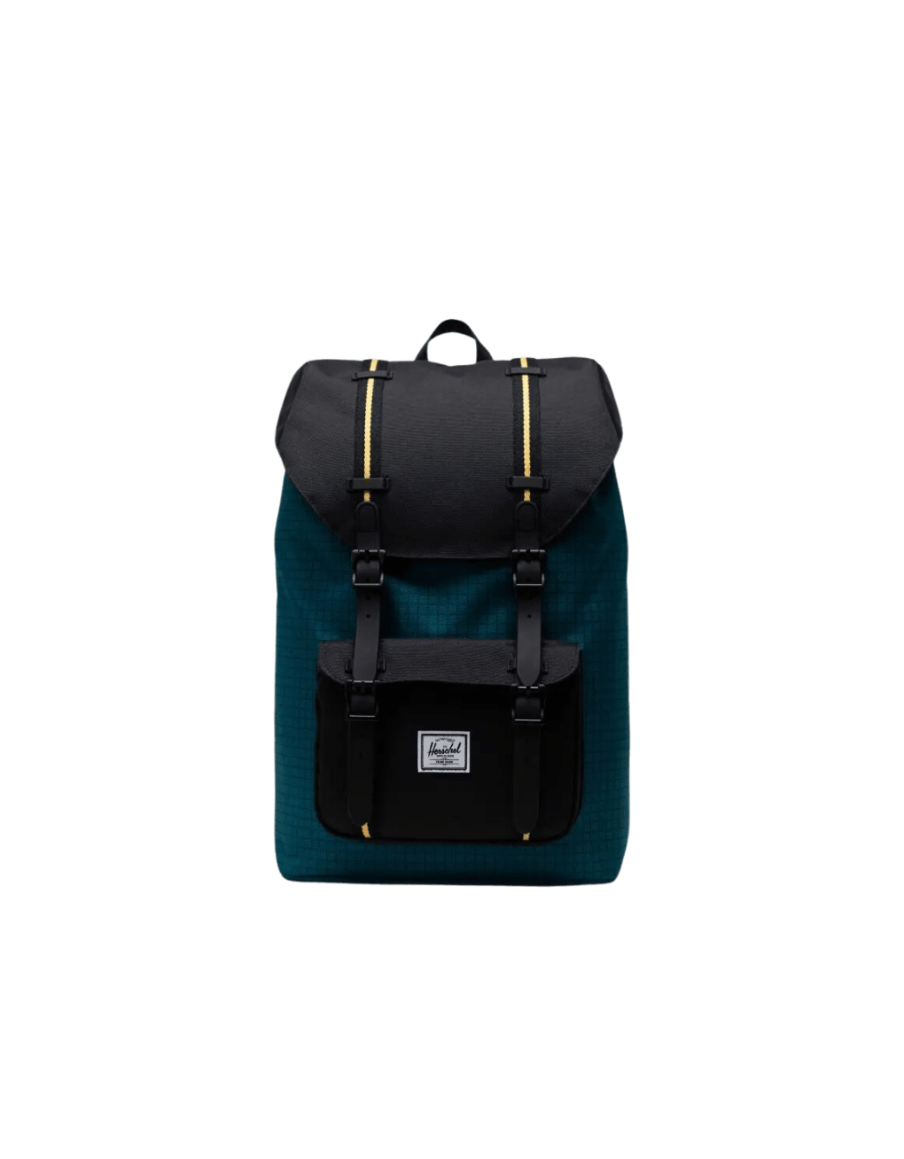 Mochila Herschel Little America Mid Volume Harbour Blue Grid Black Amber - ECRU