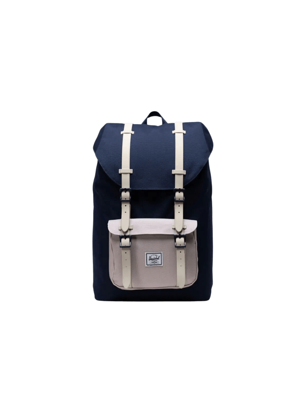 Mochila Herschel Little America Mid Volume Peacoat Pelican - ECRU