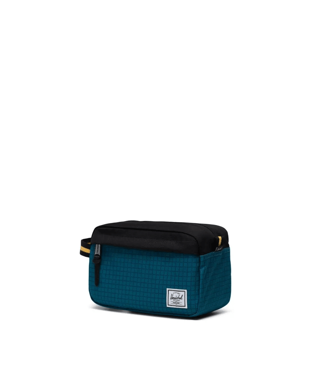 Neceser Herschel Chapter Travel Kit Harbour Blue Grid Black Amber - ECRU