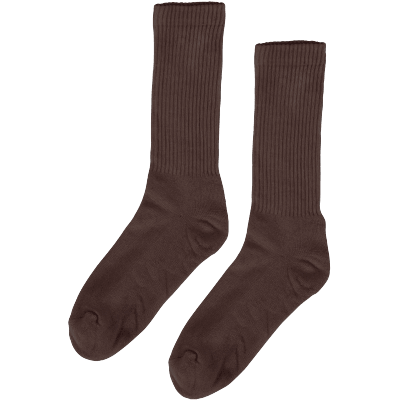 Organic Colorful Standard Active Sock Coffee Brown - ECRU