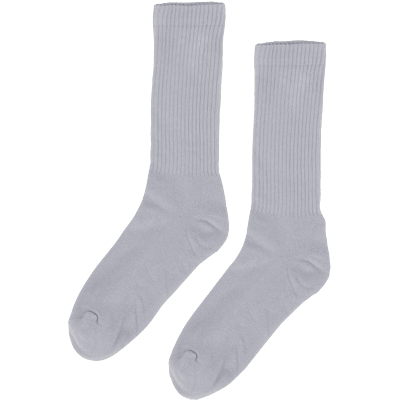 Organic Colorful Standard Active Sock Limestone Grey - ECRU
