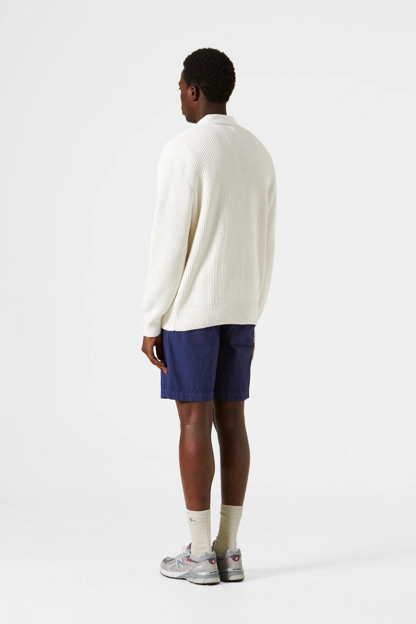 Over Cardigan Plain Off White - ECRU