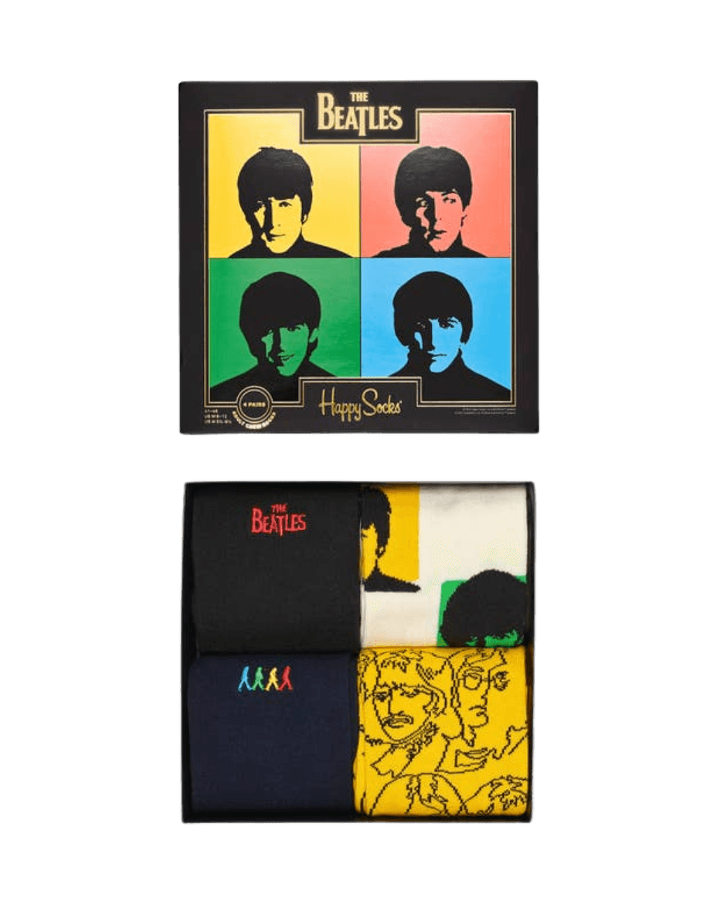 Pack de 4 Calcetines Beatles Gift Set - ECRU