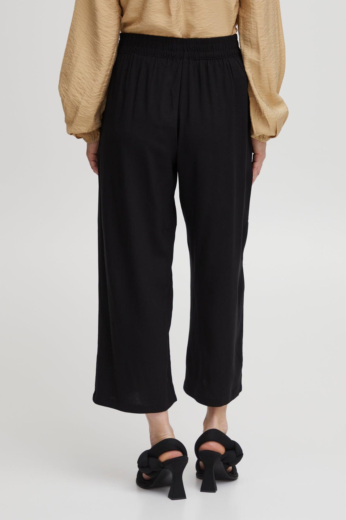 Pantalones B.Young Joella Crop Black - ECRU