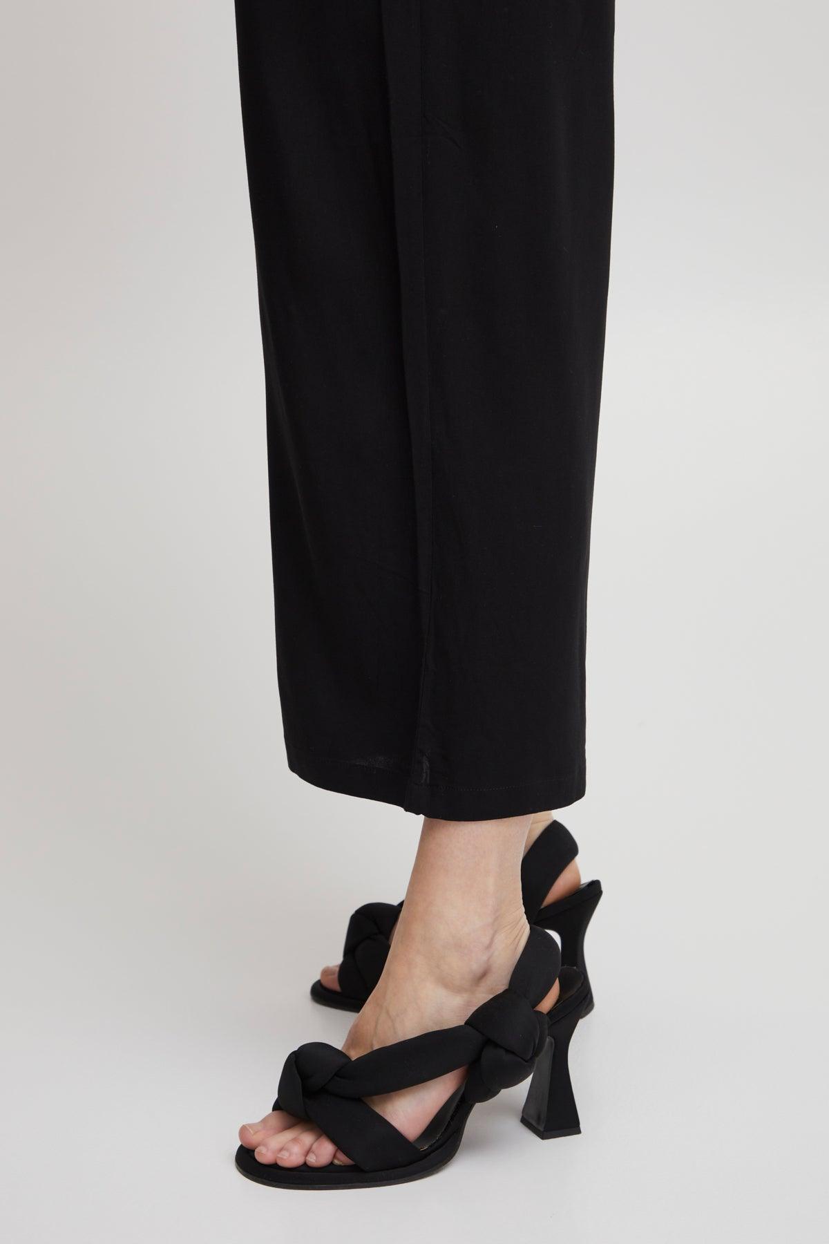 Pantalones B.Young Joella Crop Black - ECRU