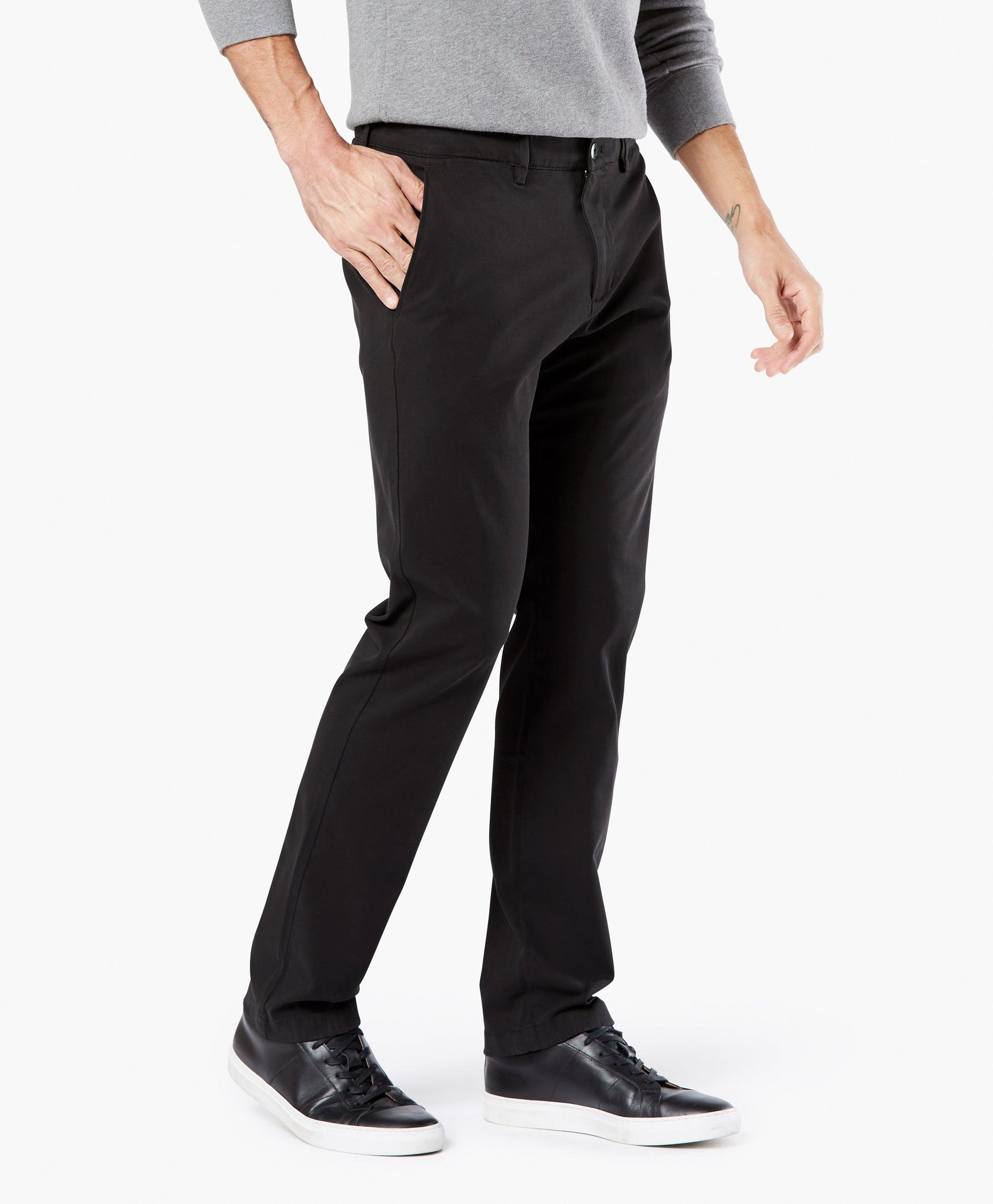 Pantalones Chinos Slim Fit Smart 360 Flex Negro - ECRU