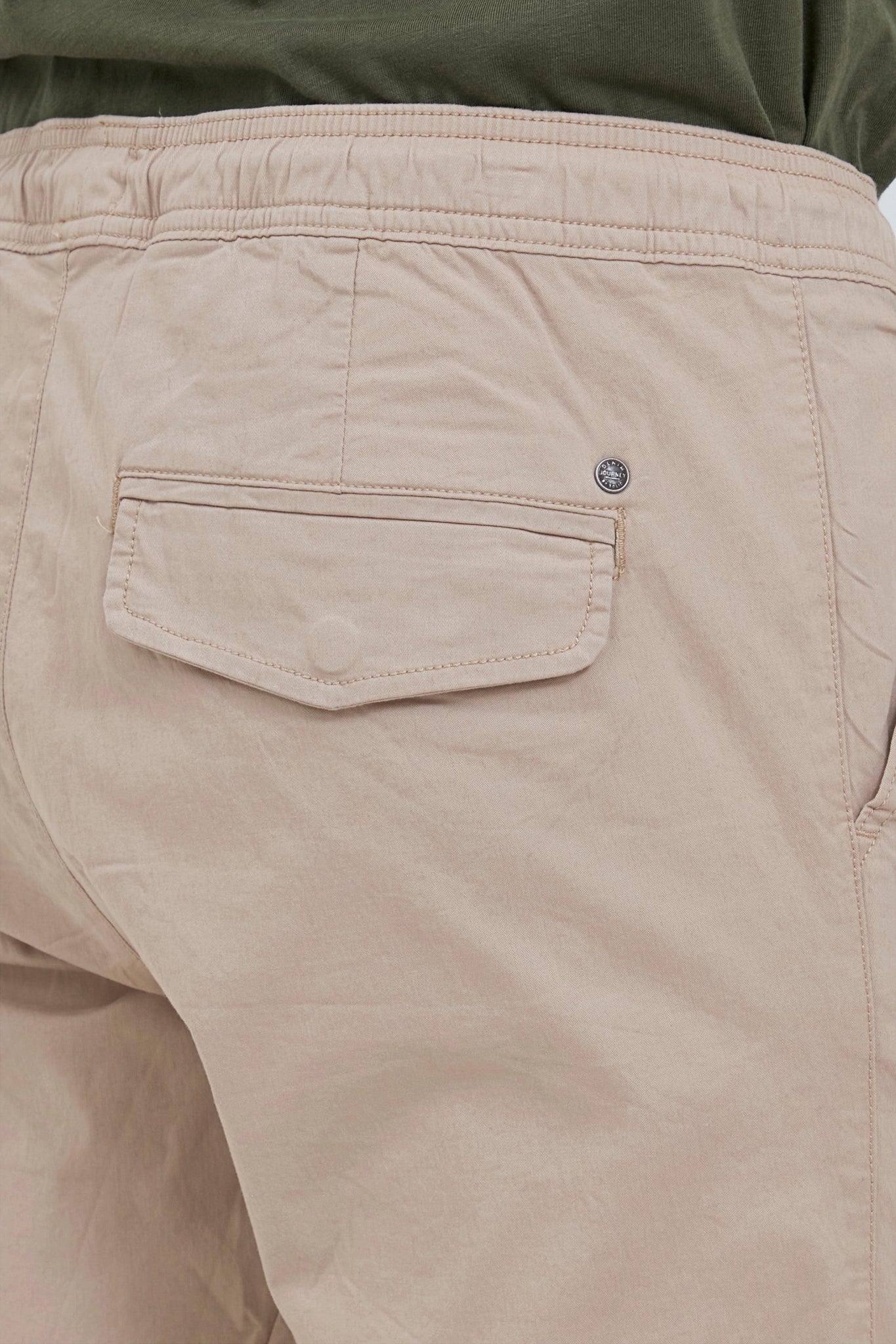 Pantalones Slim-Truc Cuff Simple Taupe - ECRU