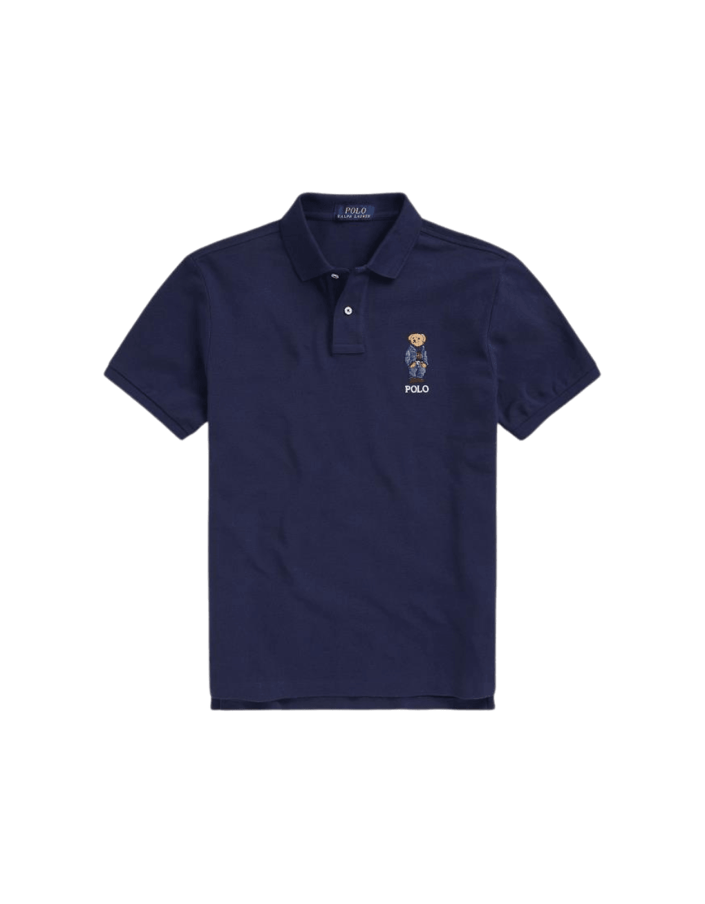 Polo Custom Slim Fit con Polo Bear - ECRU