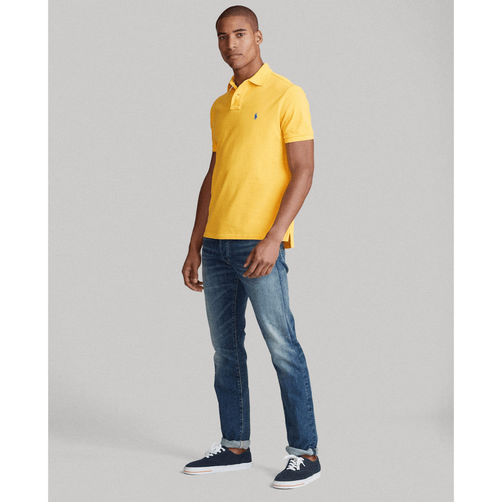 Polo de piqué Custom Slim Fit - ECRU