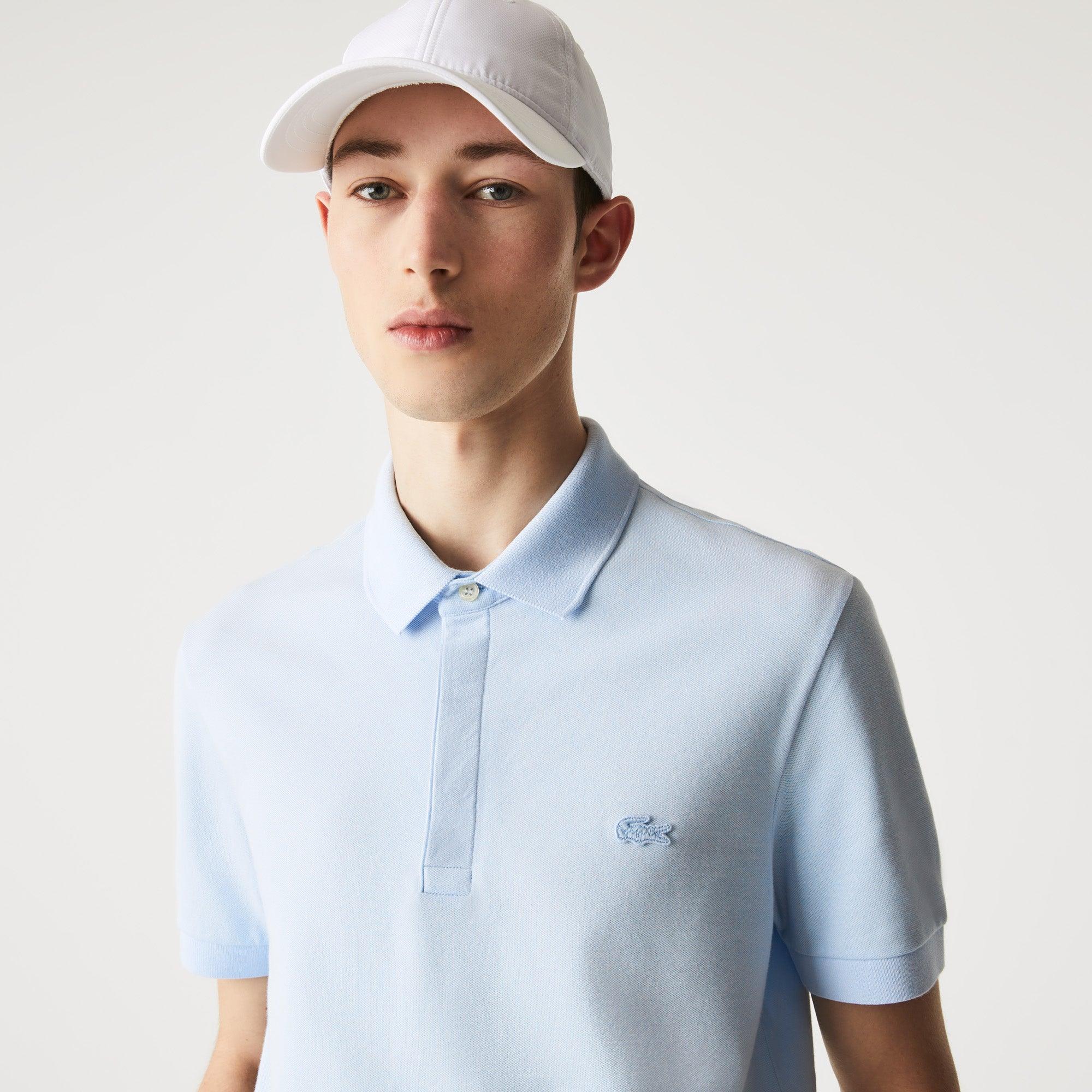 Polo Lacoste Paris Regular Fit Bleu Clair - ECRU