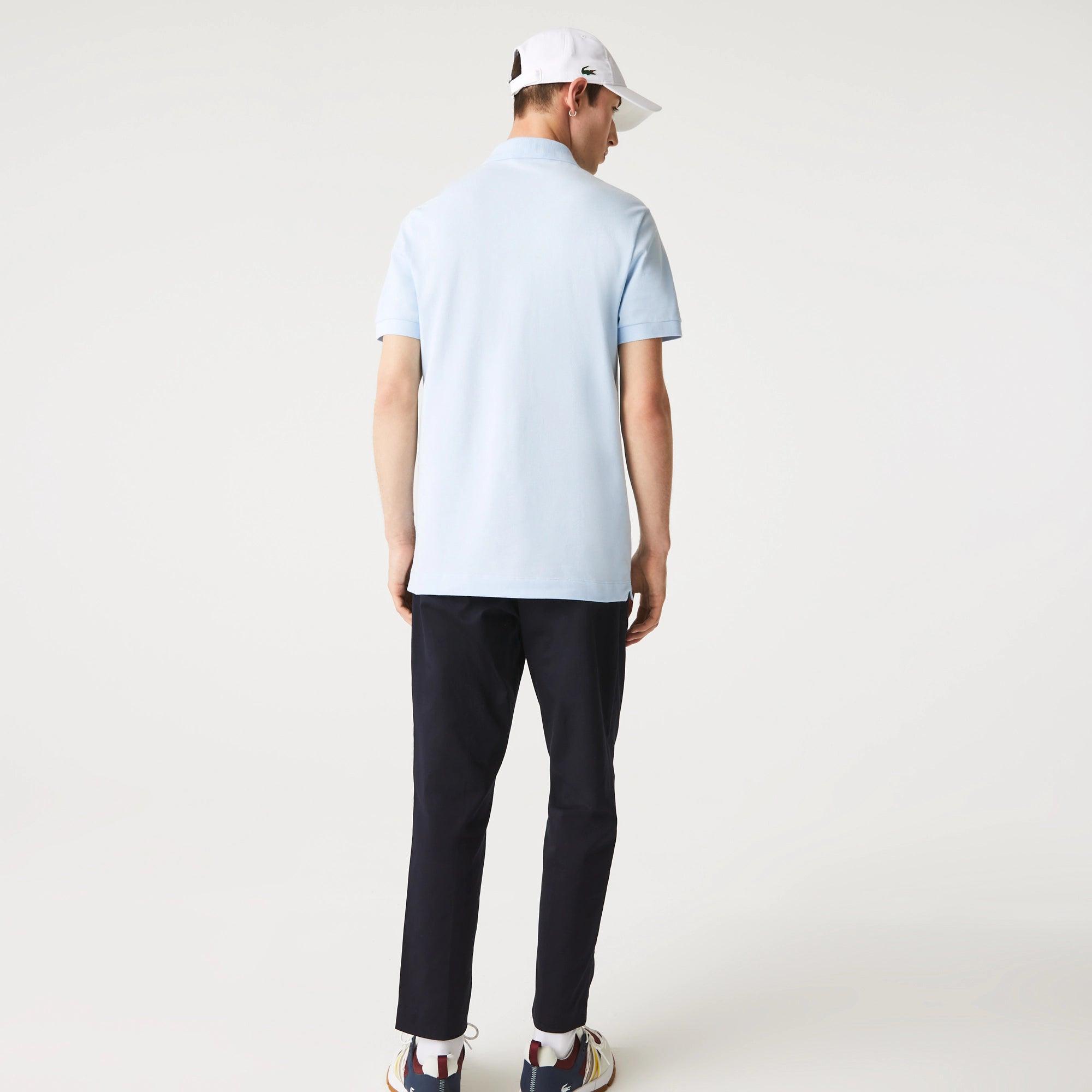 Polo Lacoste Paris Regular Fit Bleu Clair - ECRU