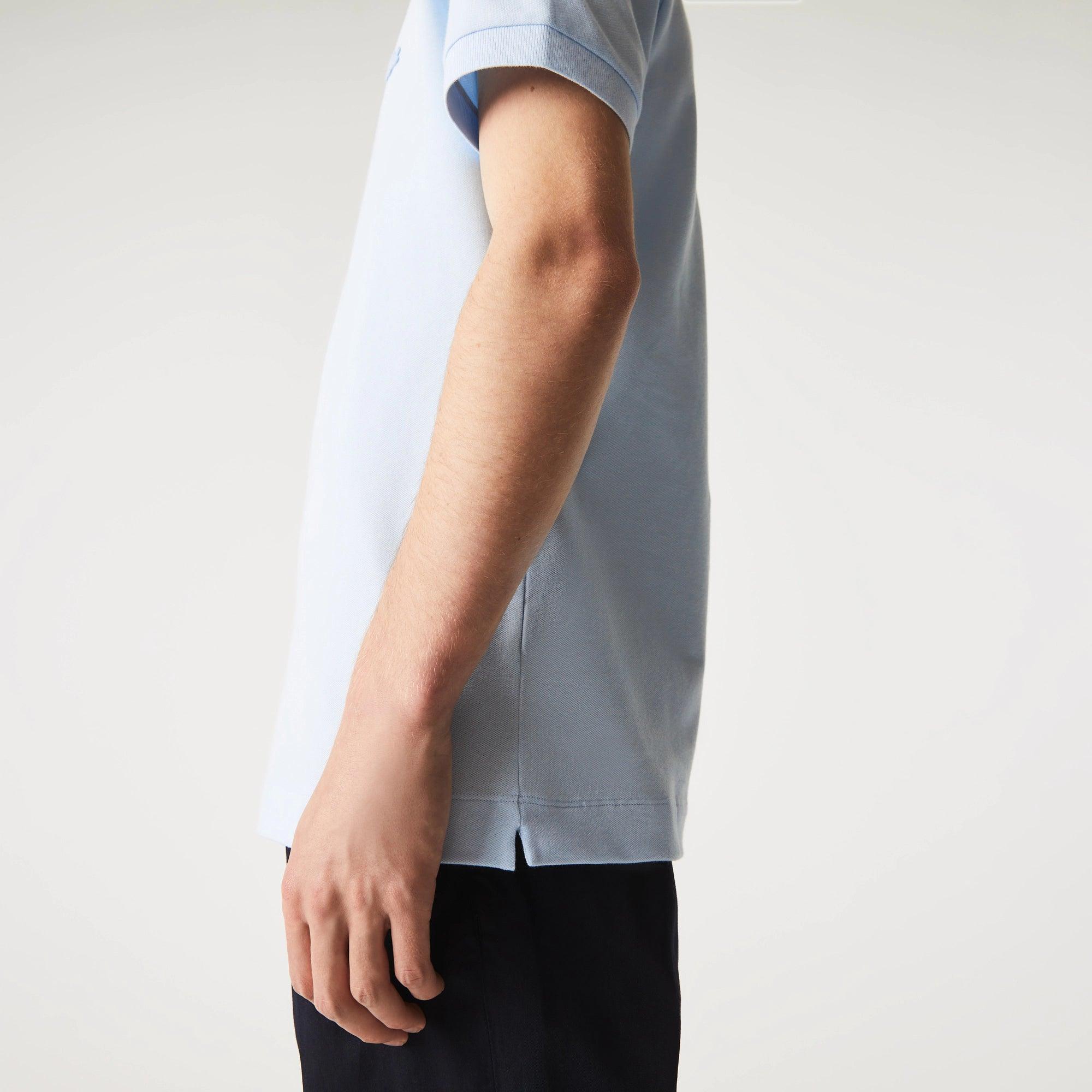 Polo Lacoste Paris Regular Fit Bleu Clair - ECRU