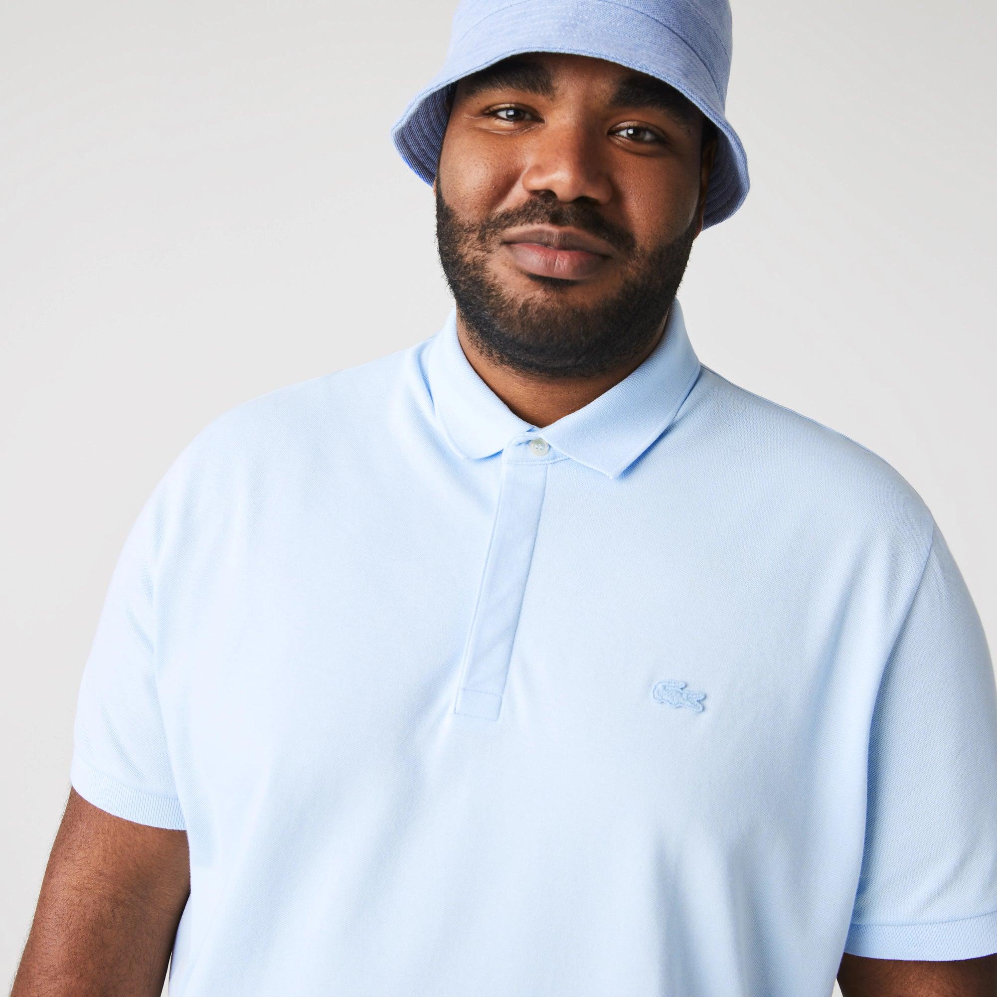 Polo Lacoste Paris Regular Fit Bleu Clair - ECRU