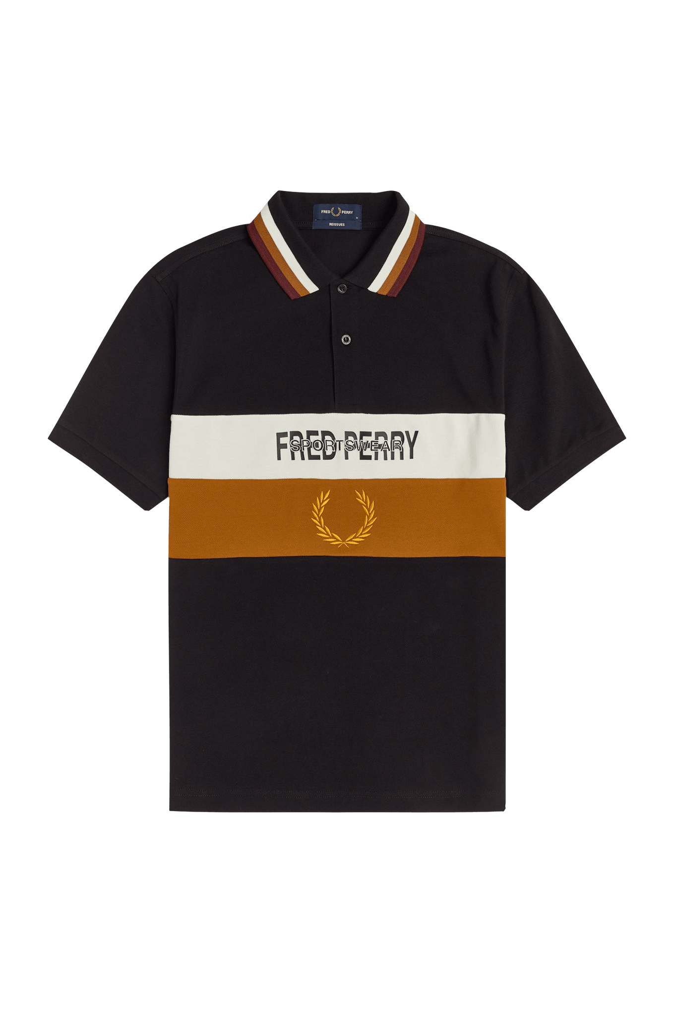 Polo Piqué Contrast Panel - ECRU