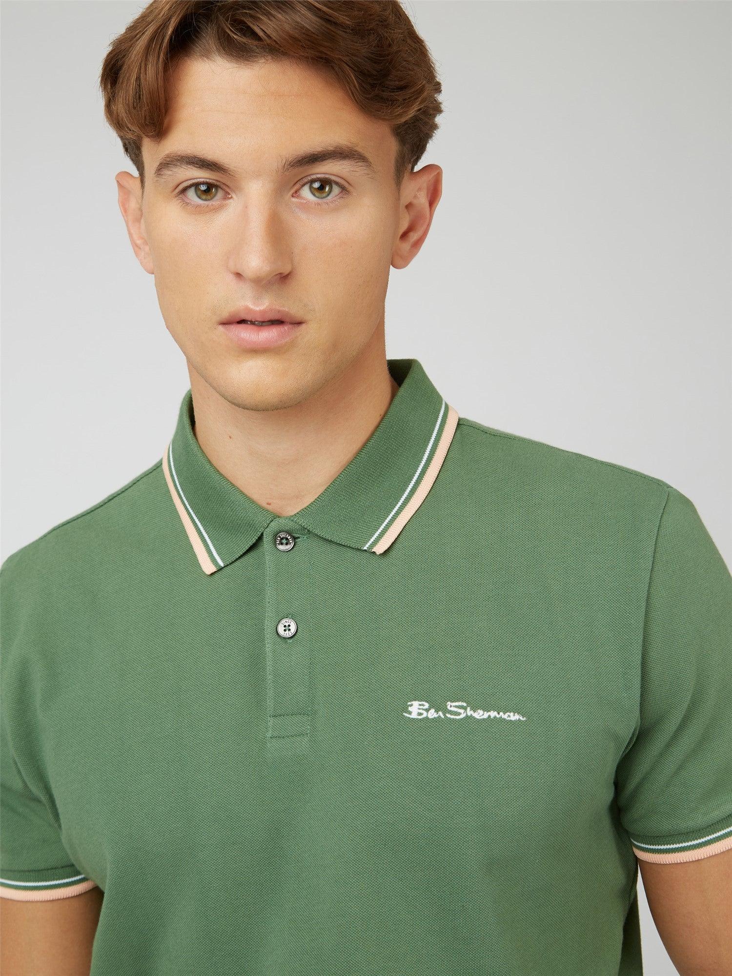 Polo Signature Ben Sherman Rich Fern - ECRU