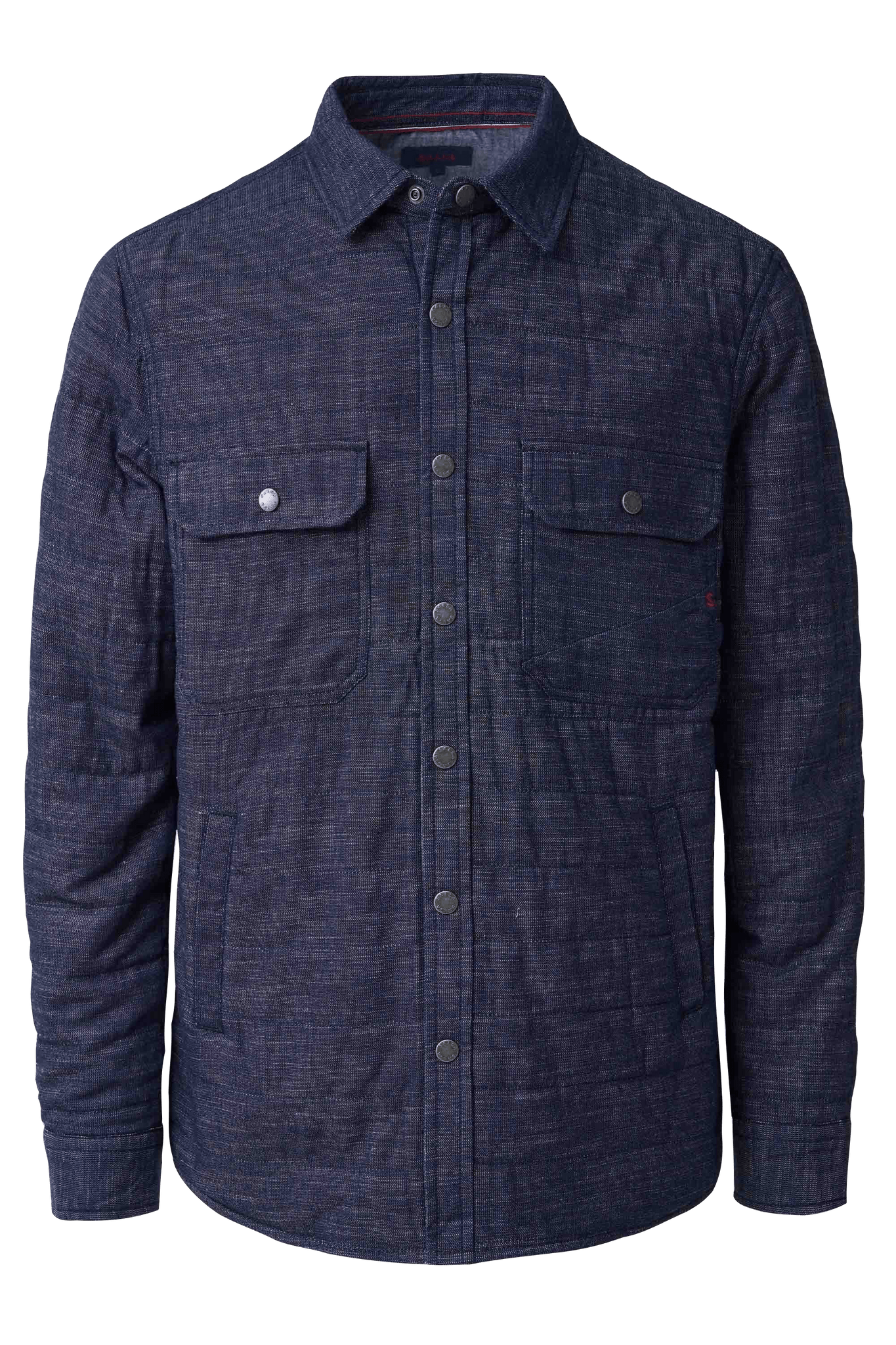 Sobrecamisa denim con relleno acolchada - ECRU