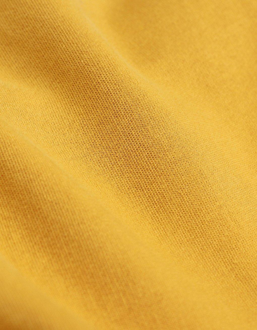 Sudadera Clásica Orgánica con Cremallera Burned Yellow - ECRU