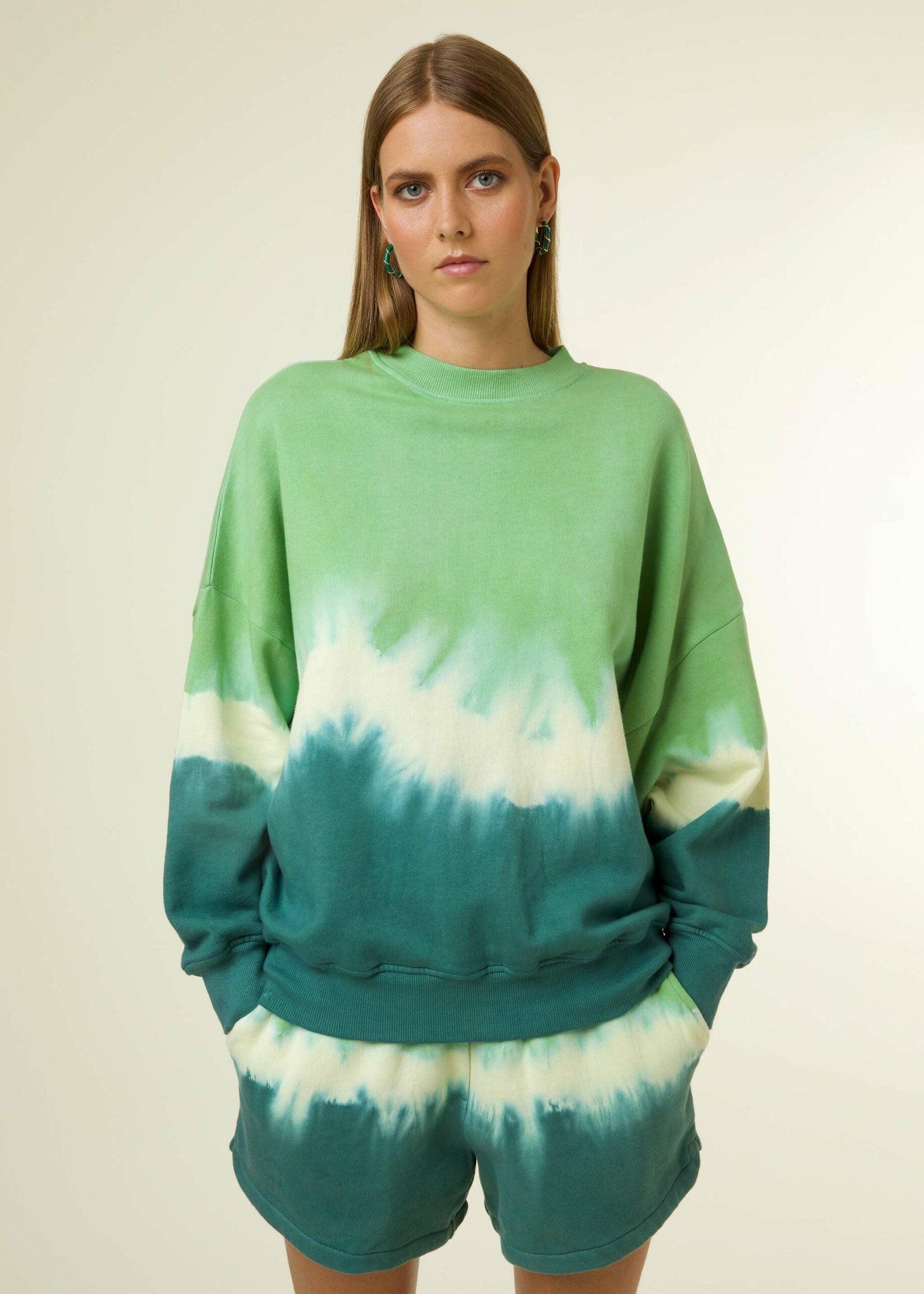 Sudadera FRNCH Era Tie Dye - ECRU