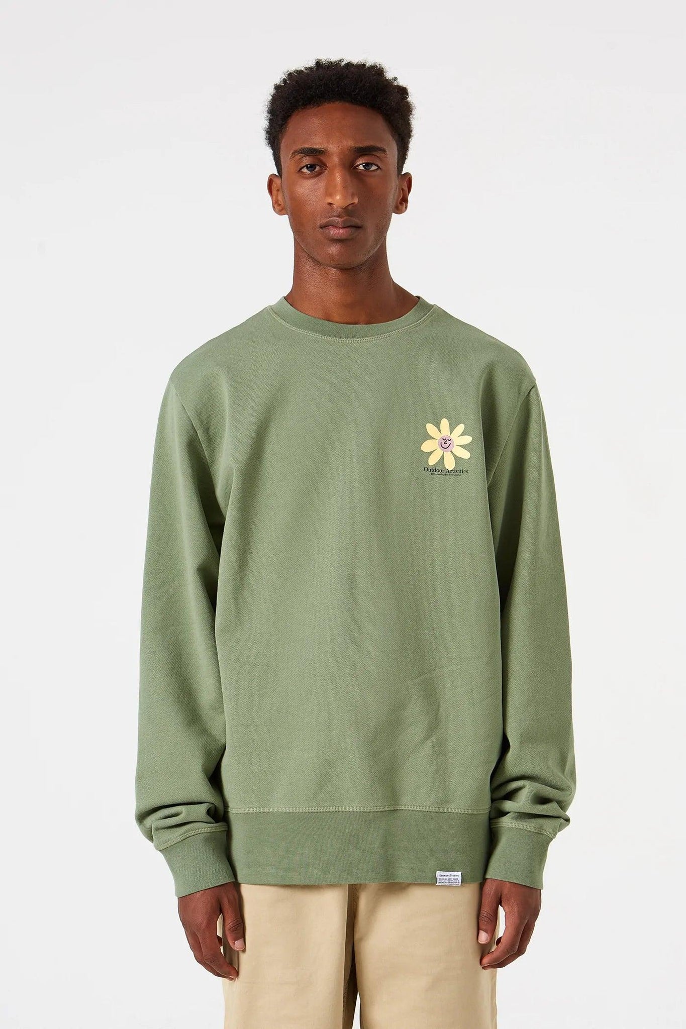 Sudadera Rise Plain Olive - ECRU