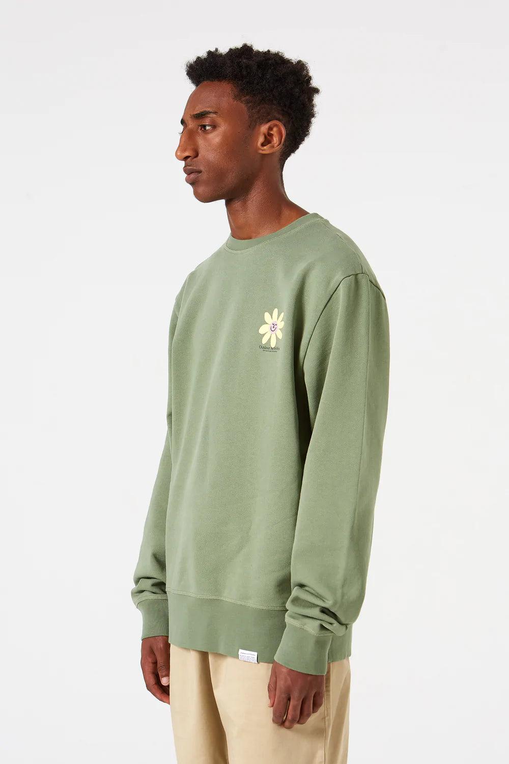 Sudadera Rise Plain Olive - ECRU