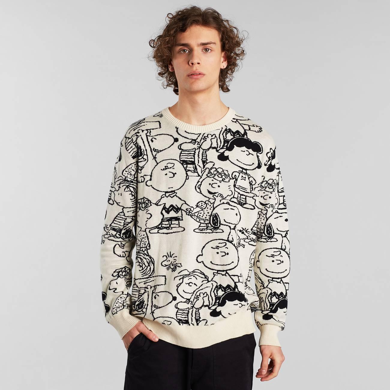 Suéter Mora Peanuts AOP Off-White - ECRU