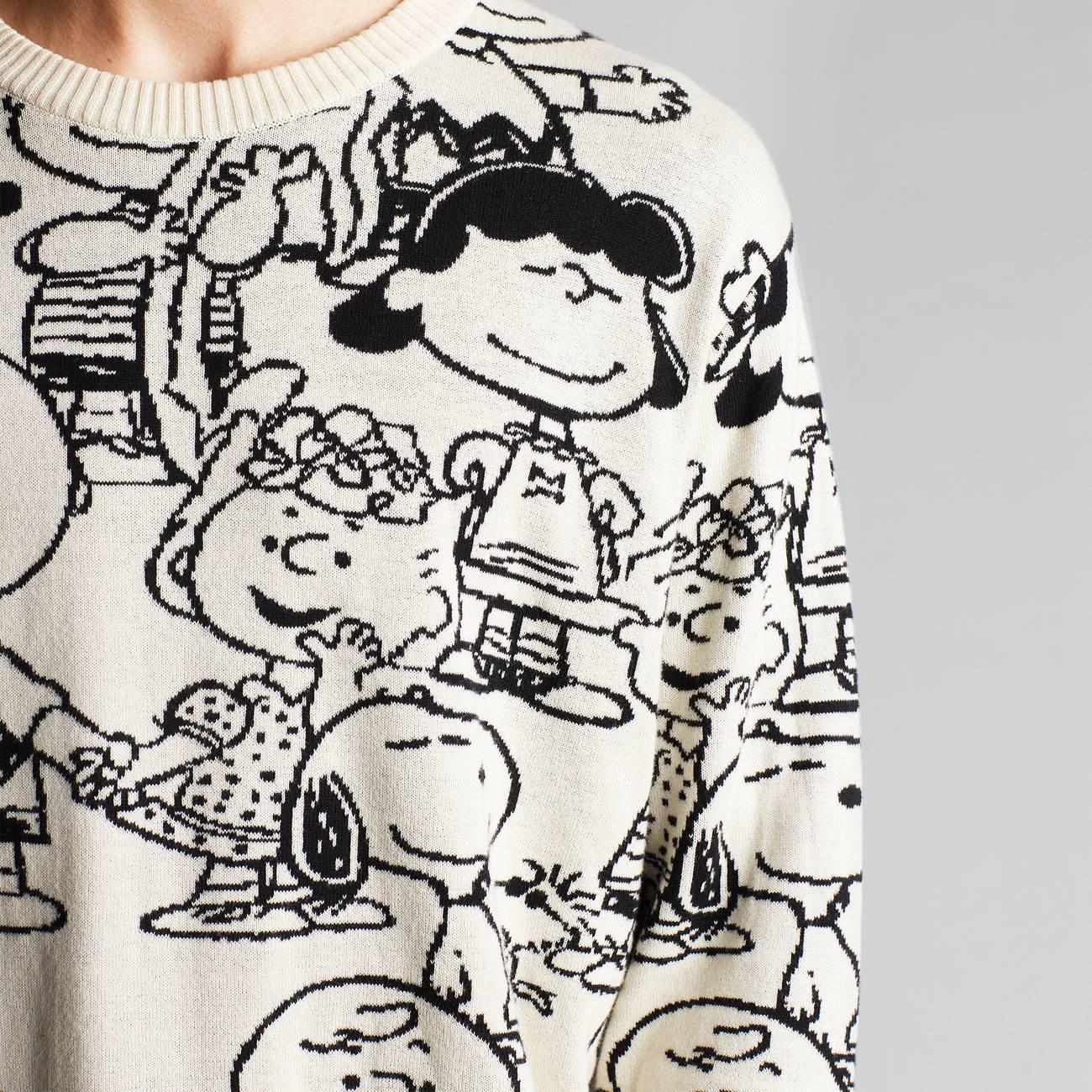 Suéter Mora Peanuts AOP Off-White - ECRU