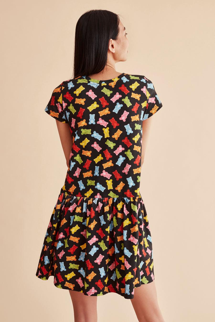 Vestido corto Gummies - ECRU