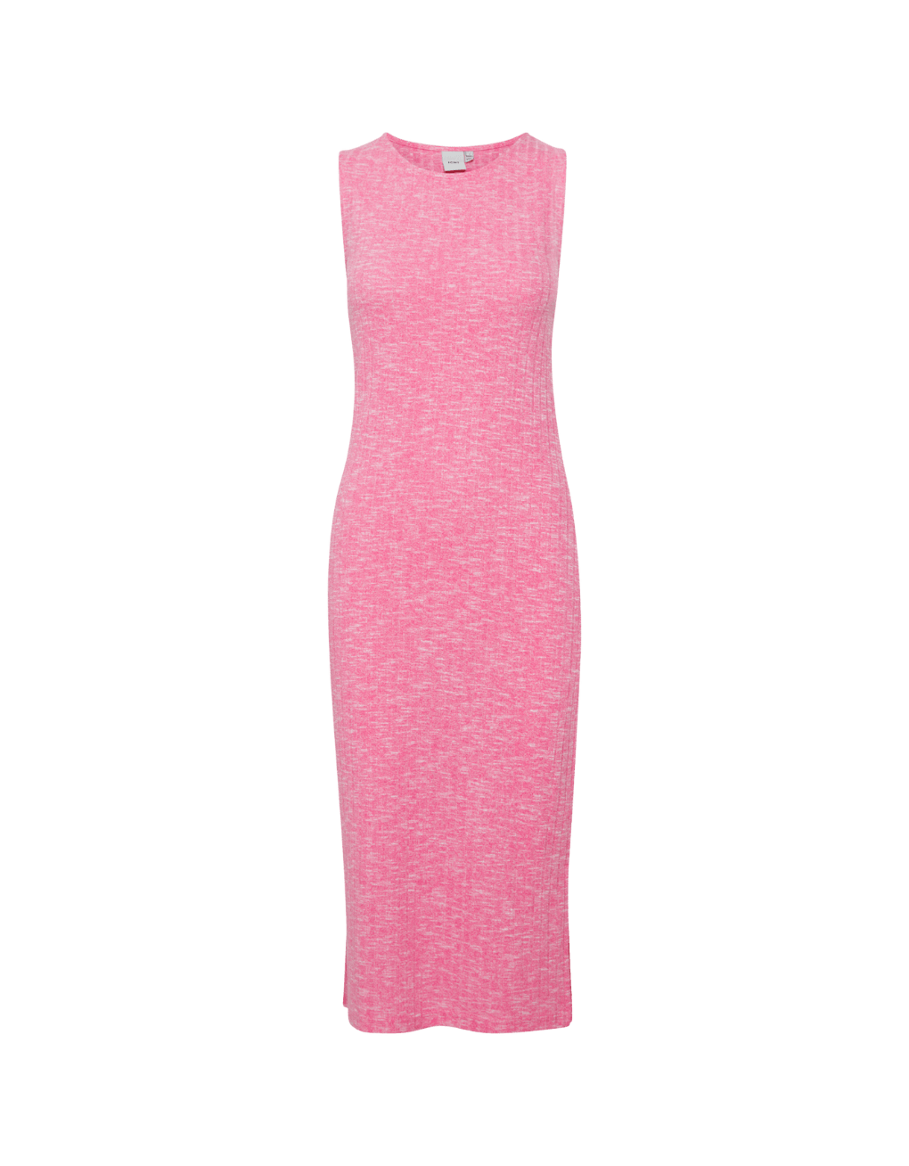 Vestido ICHI Peony Super Pink Melange - ECRU